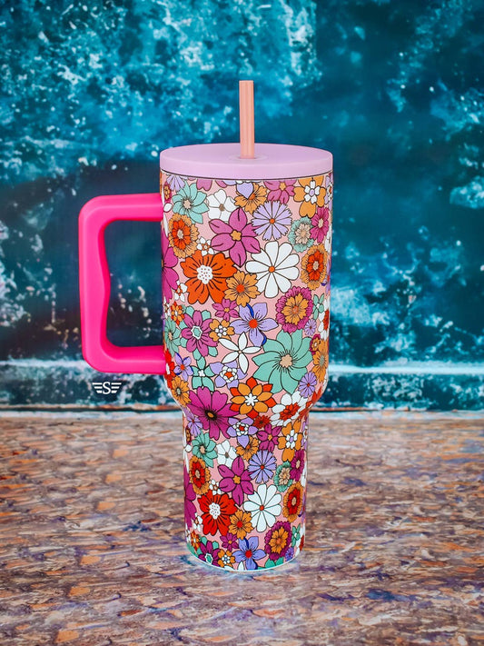 Floral Lavender 40oz Tumbler