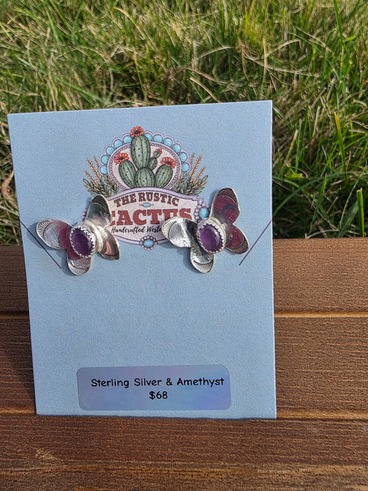 Violet Drifter Studs