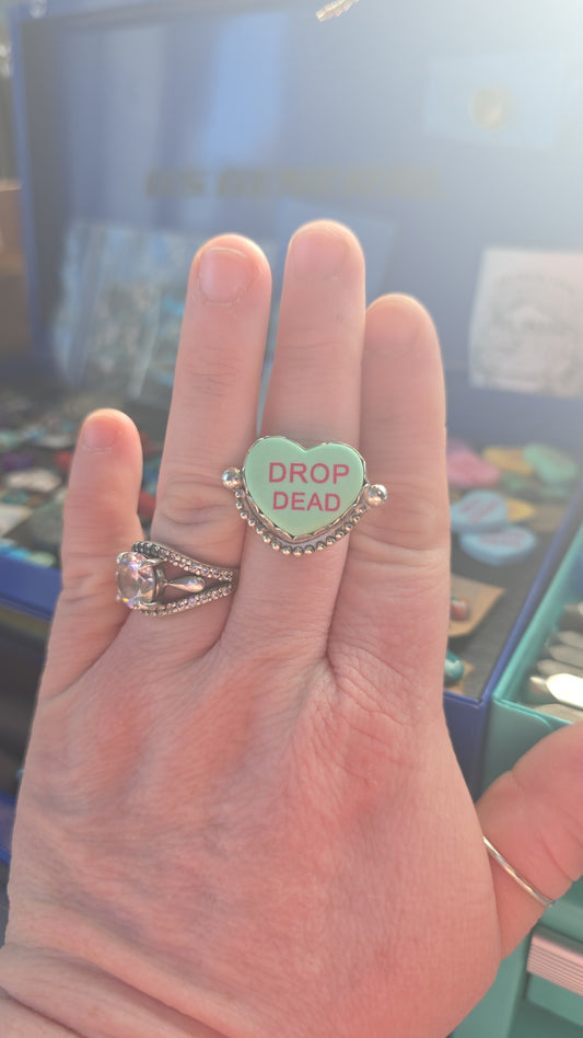 Drop Dead Adjustable Ring